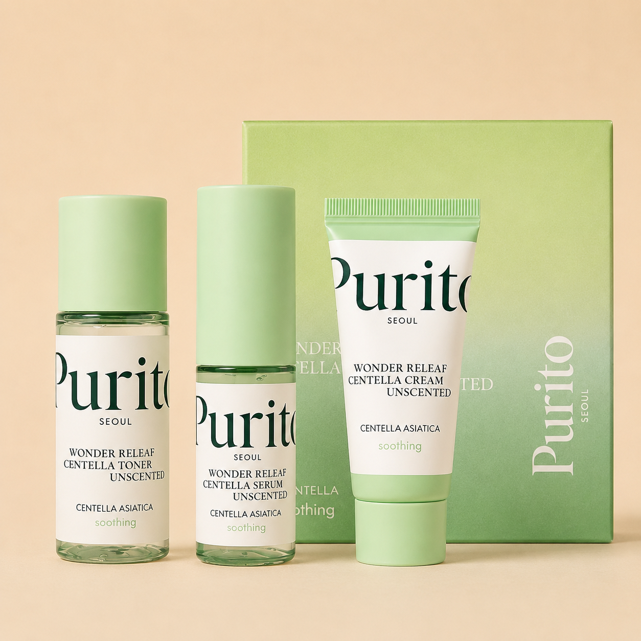 Purito wonder releaf centella mini kit