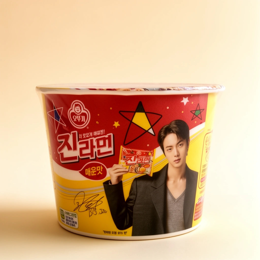 Ramen Jin BTS – Versión Roja (Grande) 🌶️
